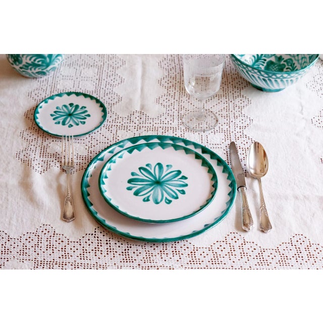 Spanish ceramic from Granada, Spain. 11 3/4 inches diameter. Hand-made and hand-painted plate With traditional decoration....