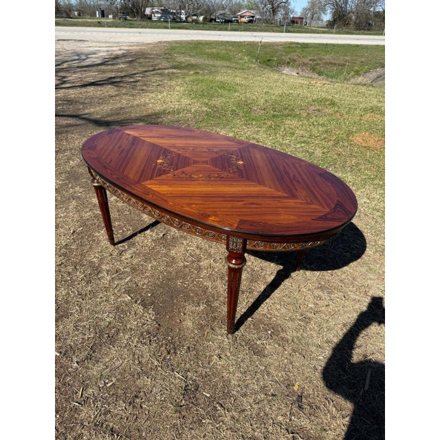 Long French Louis XVI Dining Table Mahogany 1900s For Sale - Image 11 of 18