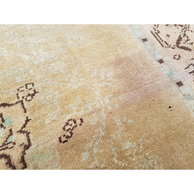 1970s Faded Turkish Karapinar Rug 52'' X 86'' For Sale - Image 5 of 12