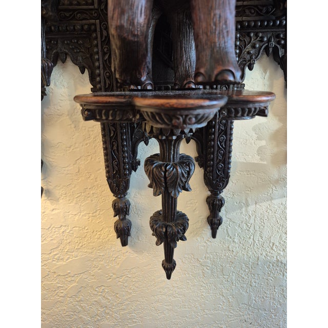Antique Moroccan Wall Bracket With Elephant For Sale In West Palm - Image 6 of 8