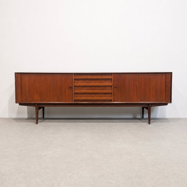 Vintage Teak Paola Sideboard by Oswald Vermaercke for V-Form, 1960s For Sale - Image 10 of 10