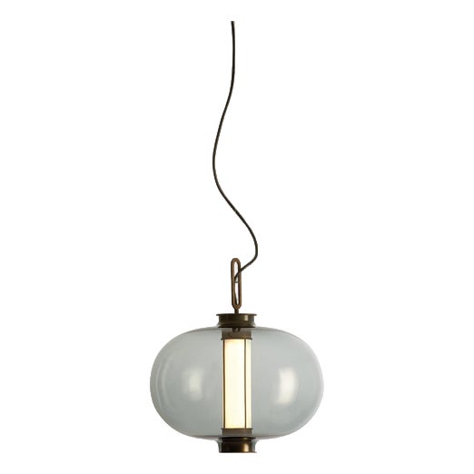 Bai T Ma Ma Bronze Light with Grey Glass Diffuser by Neri & Hu for Parachilna For Sale