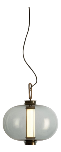 Bai T Ma Ma Bronze Light with Grey Glass Diffuser by Neri & Hu for Parachilna