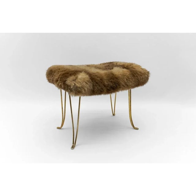 Mid-Century Modern Sheep Brass Stool, 1960s For Sale - Image 10 of 10