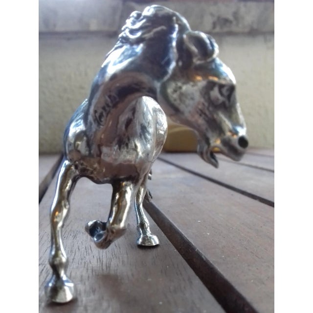 Early 1900s Cerreti Solid Silver Family of 3 Horse Figurines For Sale - Image 6 of 7
