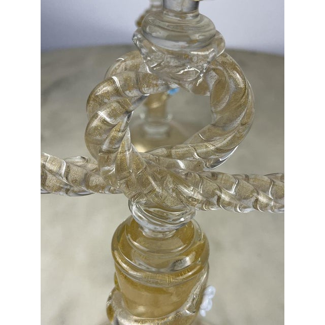 Pair of Murano glass candelabra in the style of Barovier & Toso, Italy, 1960s Purchased by my maternal great -grandparents...
