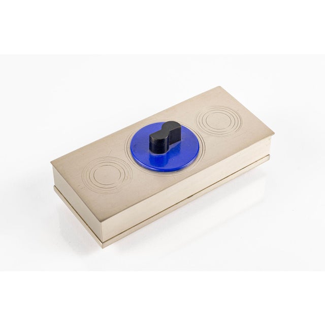 Rare Antique Art Deco Chase & Revere Metal Cigarette Smoking Boxes 1930s For Sale - Image 14 of 18