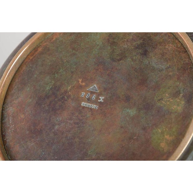 Art Deco Bronze Bowl with Figural Motif by Just Andersen, Denmark, 1930s For Sale - Image 4 of 5