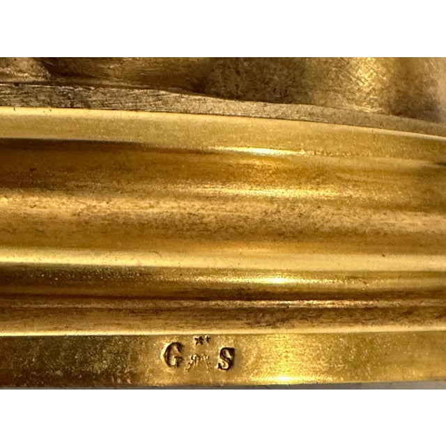 Mid 19th Century Pair of 19th Century Gilt and Silvered Bronze Sculptures of Women For Sale - Image 11 of 12