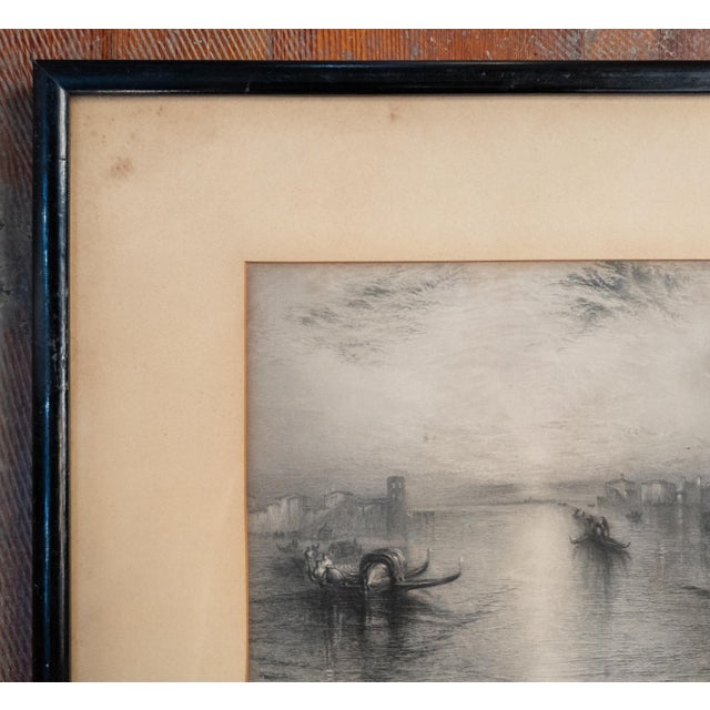 English 19th Century English Steel Engraving After "Approach to Venice" by JMW Turner For Sale - Image 3 of 16