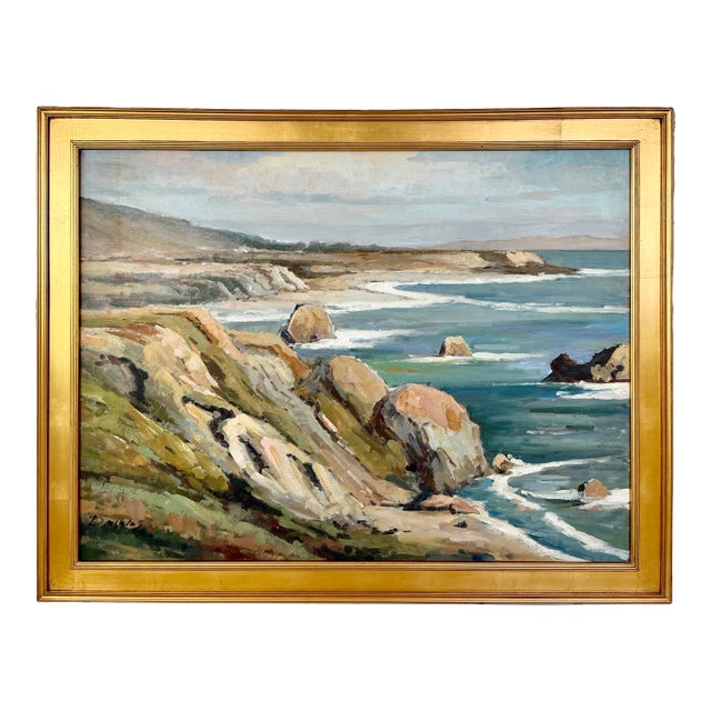 California Impressionist Style Seascape Oil Painting For Sale