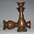 Mid 20th Century Pair of Vintage Chinese Solid Copper "Bulbous" Candlesticks With Lotus Bases - 879g For Sale - Image 5 of 9