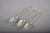 Metal Antique Silver-Mounted Cobalt Blue Glass Condiment Set, 1900, Set of 7 For Sale - Image 7 of 18