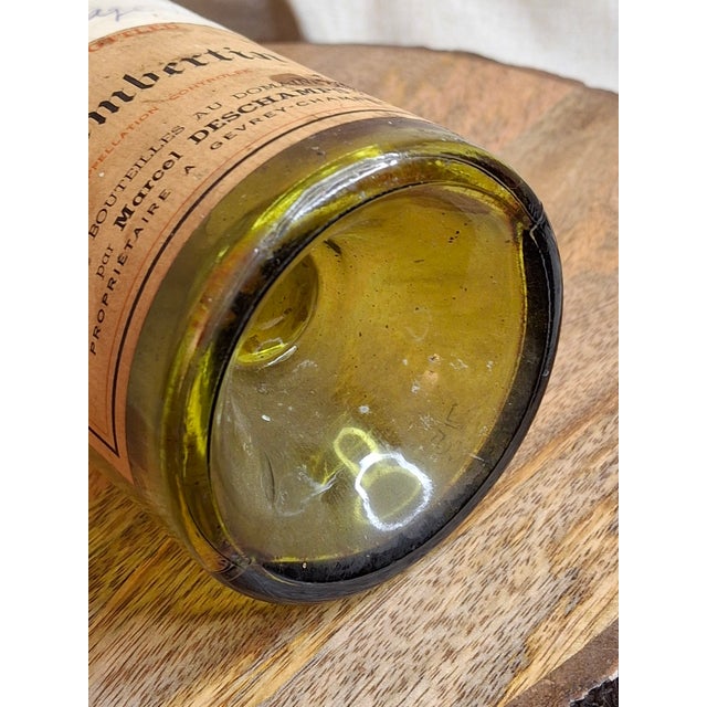Green Vintage Empty 1947 Chambertin Wine Bottle Heublein Rare Wine Auction Provenance For Sale - Image 8 of 18