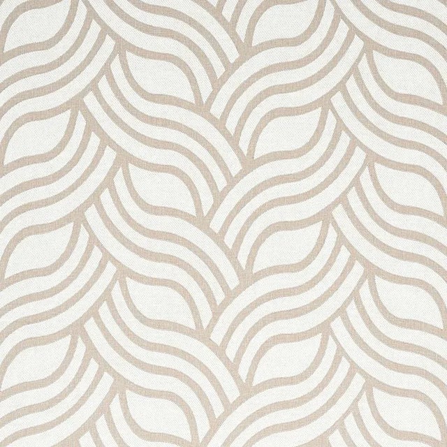 Abstract Schumacher Sangomar Applique Fabric in Brown For Sale - Image 3 of 3