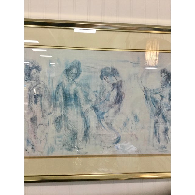 Vintage Framed Figurative Artwork, Circa 1990s' For Sale - Image 14 of 14