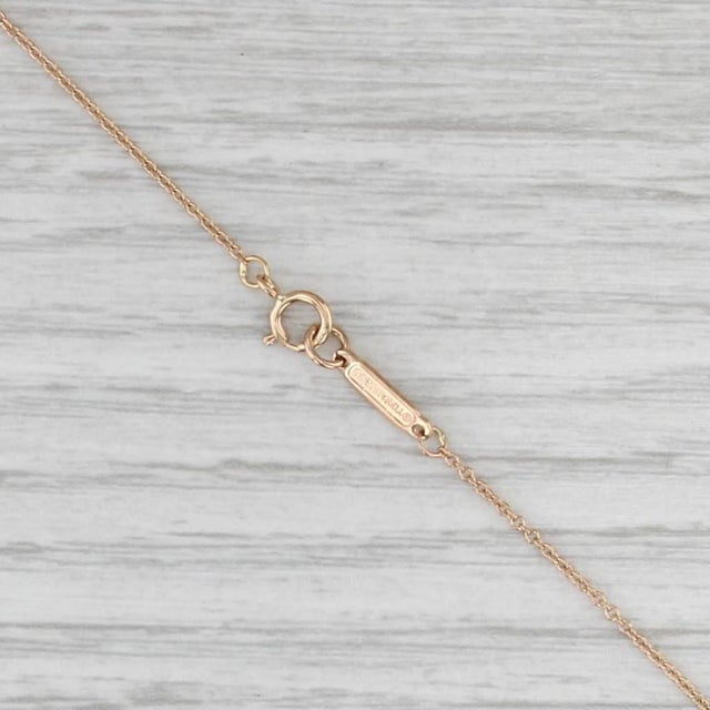 Modern Tiffany Garden Flower Diamond Pendant Necklace W/ Box 18k Yellow Gold 16" For Sale - Image 3 of 9