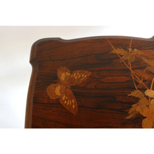 Wood Art Nouveau Pedestal by Emile Gallé, 1900s For Sale - Image 7 of 18