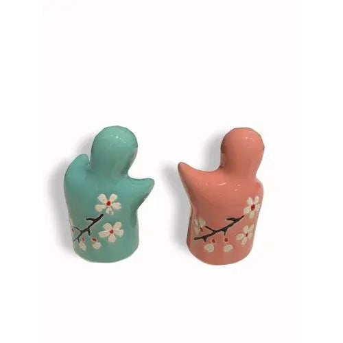 Chinese Hugging Salt & Pepper Shakers - Pair For Sale - Image 3 of 4