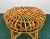Mid-Century Modern Bamboo Rattan Stool, Italy, 1960s For Sale - Image 6 of 9