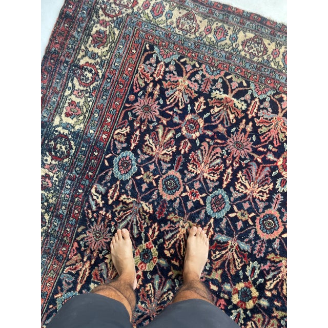 Antique Bibikkibad Rug - 8.7 X 11.9 For Sale In Milwaukee - Image 6 of 12