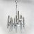 1970s Chrome Ceiling Lamp attributed to Gaetano Sciolari for Boulanger, 1970s For Sale - Image 5 of 10