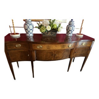 Wellington Hall Limited Mahogany Sideboard With Gallery Rail For Sale