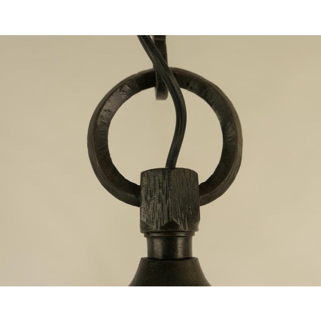 Viennese Wrought Iron Chandelier, Austria, 1900s For Sale - Image 6 of 18