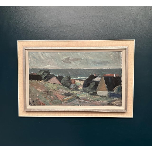 Carl Berndtsson, Village, 1960s, Oil Painting on Canvas, Framed For Sale - Image 6 of 14