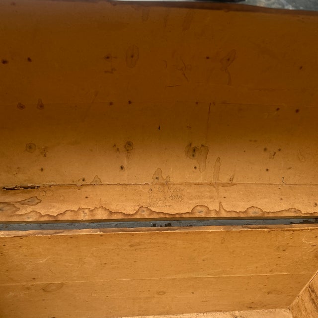 Wood Hard to Find Antique Child’s Blue ‘Dome’ Trunk For Sale - Image 7 of 8