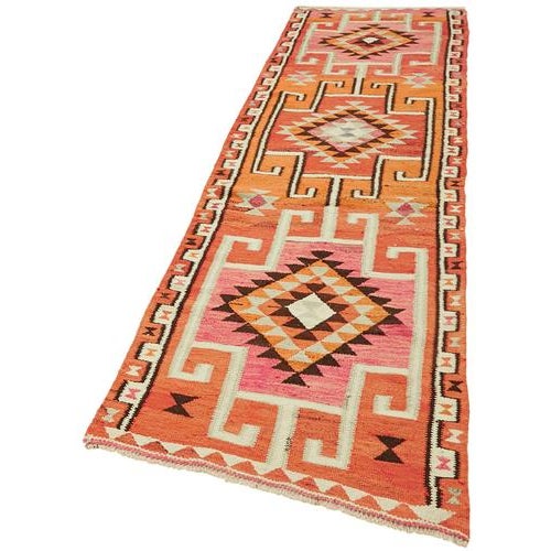 Vintage Kilim Runner Rug For Sale - Image 3 of 7