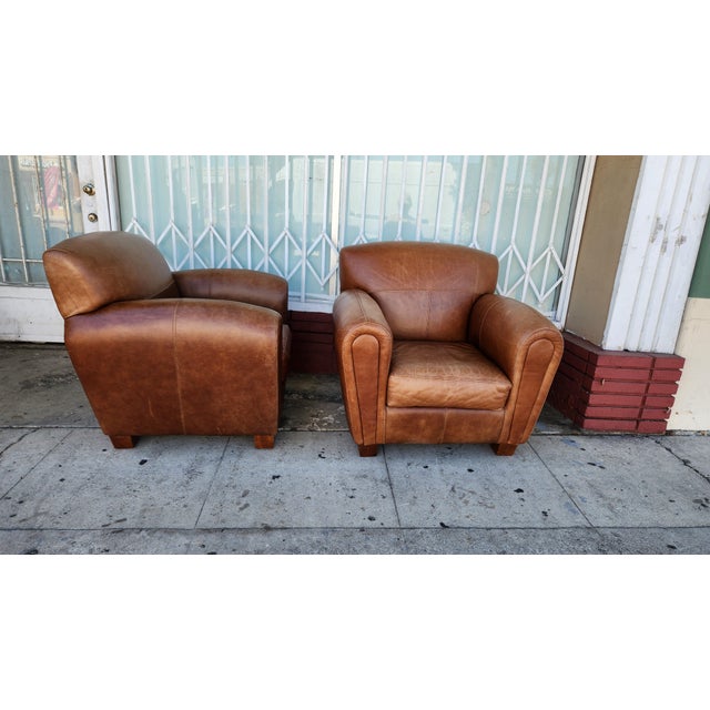 1980s Pair of Thomasville Leather For Sale - Image 10 of 10