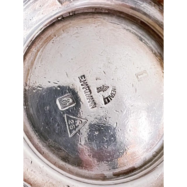 Antique Silver Plated Creamer From Hotel Tyrol in Innsbruck For Sale - Image 4 of 7