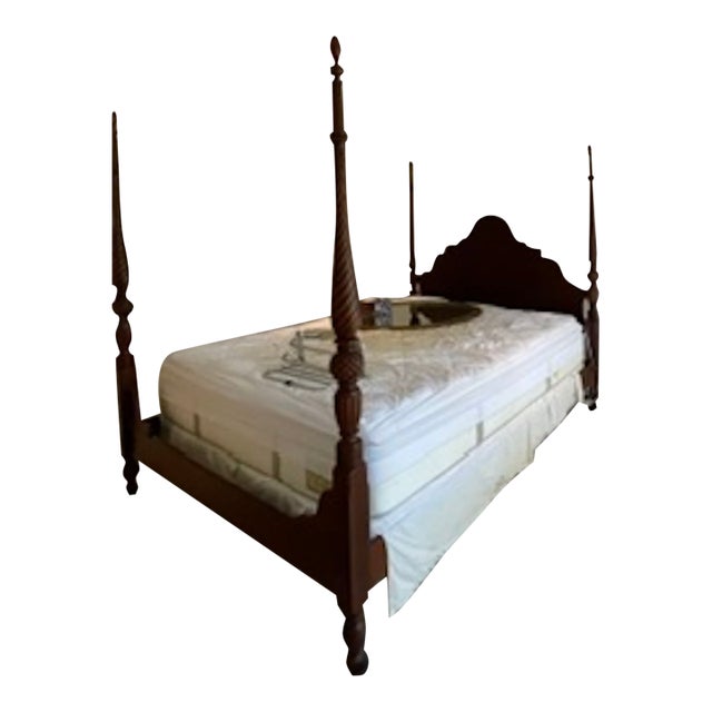 Ethan Allen British Classics Collection Montego 4-Poster Plantation Bed Frame For Sale