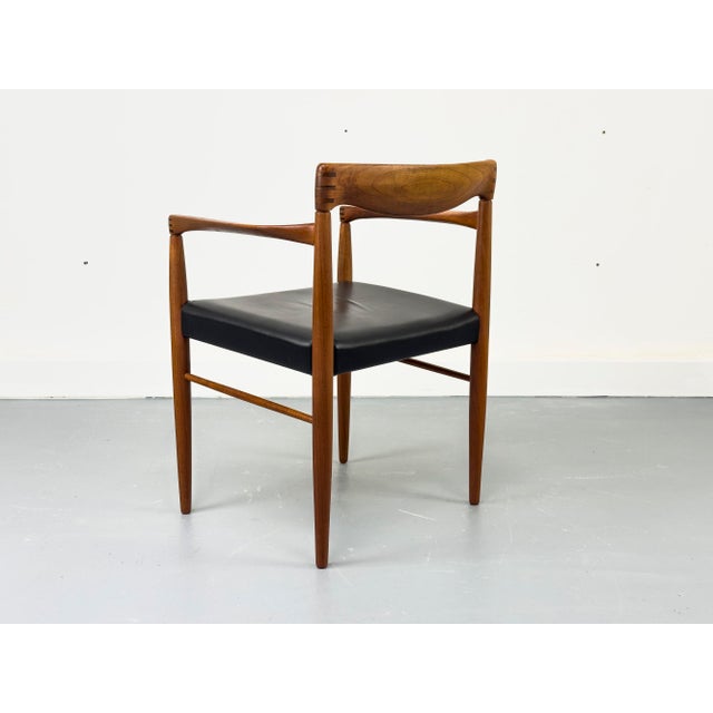 Teak and Leather Armchair by H. W. Klein for Bramin, 1960s For Sale - Image 4 of 18
