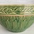Antique Hull Pottery Gothic Arches Stoneware Mixing Bowl in Green Glaze For Sale - Image 4 of 12