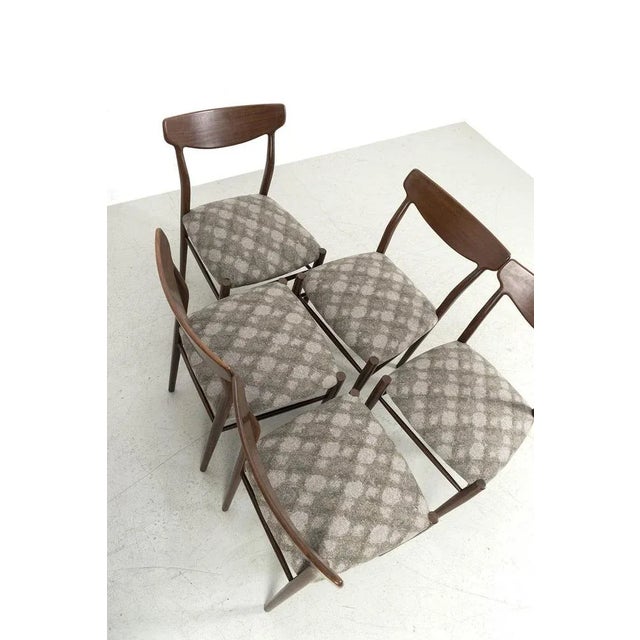 Brown Vintage Chairs from Lübke, Set of 5 For Sale - Image 8 of 9