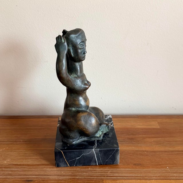 Benjamin Kopman (Russian, American 1887-1965) Wpa Artist Signed Bronze Sculpture For Sale - Image 4 of 8