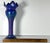 Loetz Iridescent Blue Glass Vase: Austrian Pierced Art Nouveau Vase, c. 1905 For Sale - Image 10 of 10