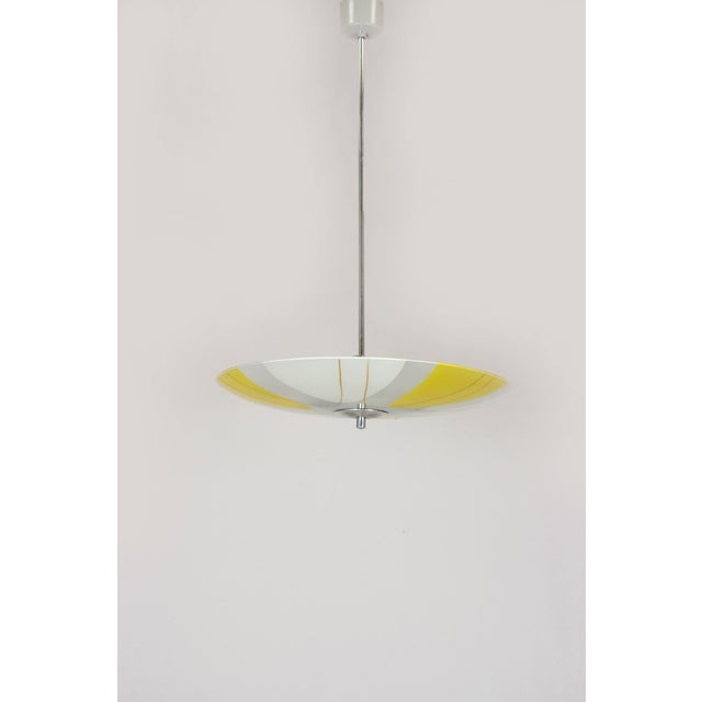 Blue Mid-Century Czech Glass Pendant Lamps with Geometric and Colorful Decor, 1970s, Set of 6 For Sale - Image 8 of 18