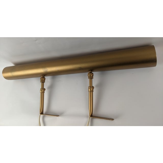 Metal Vintage House of Troy 21" Adjustable Gallery Picture Light – Gold Finish For Sale - Image 7 of 10