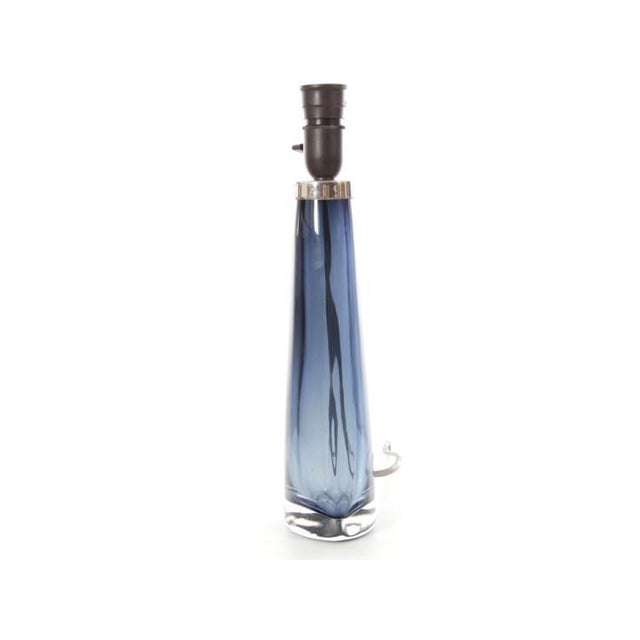 Mid-Century Modern Scandinavian Model RD 1566 Red Table Lamps in Crystal attributed to Carl Fagerlund for Orrefors, 1960s, Set of 2 For Sale - Image 6 of 7