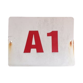 Vintage Theater Aisle Sign For Sale