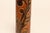 Vintage Studio Pottery Sunburst and Botanical Motif Matte Amber Glazed Vase For Sale - Image 10 of 18