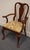 Cresent Furniture Solid Cherry Traditional Queen Anne Style Dining Arm Chair For Sale - Image 4 of 9