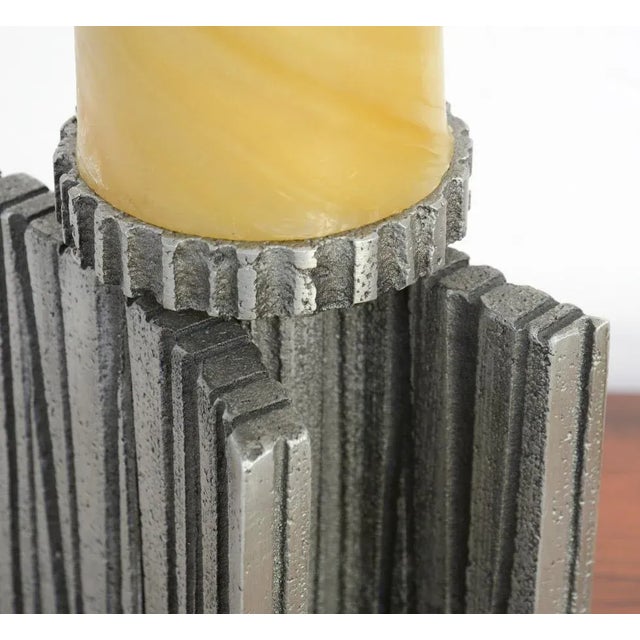 Brutalist Aluminium Candleholder by Willy Ceysens, 1960s For Sale - Image 9 of 12