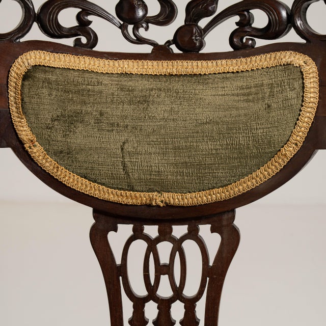 Mahogany Chair with Upholstered Seat, Antique, United Kingdom, 19th Century For Sale - Image 4 of 11