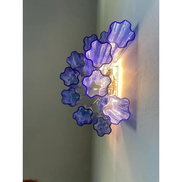 Early 21st Century Blue Tronchi Wall Sconce by Simoeng For Sale - Image 5 of 8