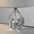 Daum 1970s Small Daum Nancy Boudoir Lamp With Linen Shade For Sale - Image 4 of 10
