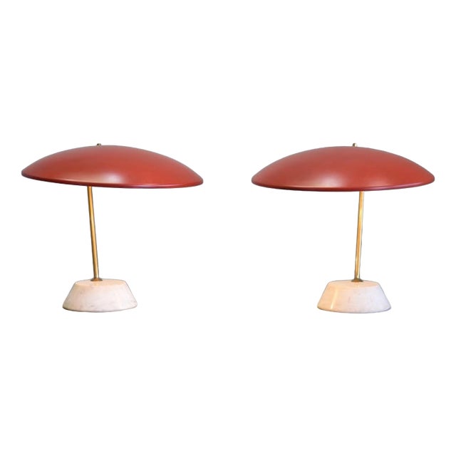 Vintage Table Lamps by Bruno Gatta for Stilnovo, 1950, Set of 2 For Sale
